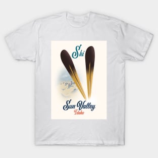 Sun Valley Idaho ski poster T-Shirt